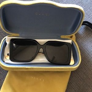 Square-framed Gucci sunglasses
